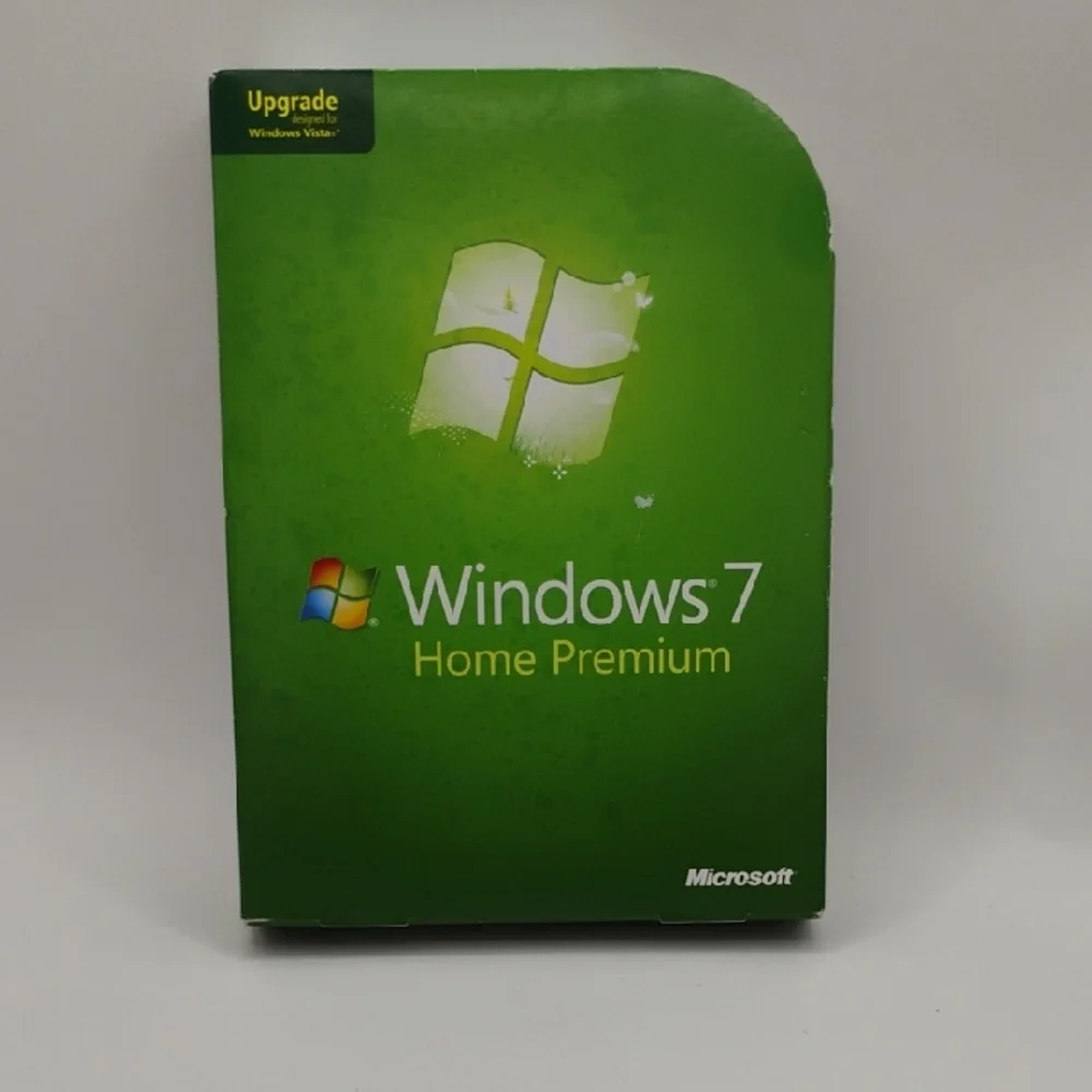 Microsoft Windows 7 Home Premium Upgrade Version 32 And 64 Bit Used